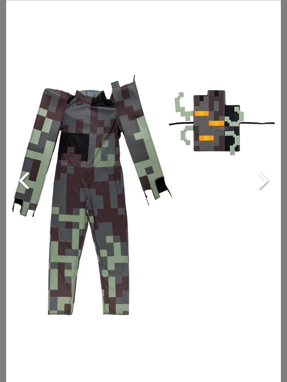 Kid's Minecraft Classic Creaking Costume Medium 8